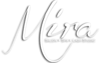 Mira Salon white logo